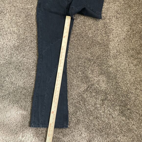 NWT Pacsun Eco Black Wave Panels High Waisted Bootcut Jeans Size 26 - Picture 7 of 15